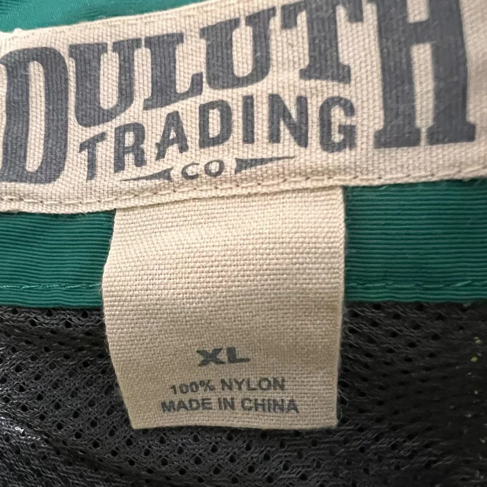 Duluth Trading XL rainforest green  swim trunks